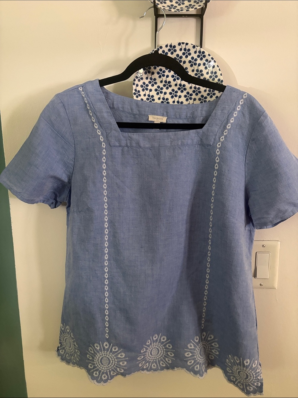 Talbots linen BLEND blouse